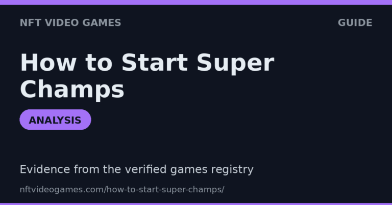 NewHow to Start Super Champs — Mobile NFT Sports Setup2 min