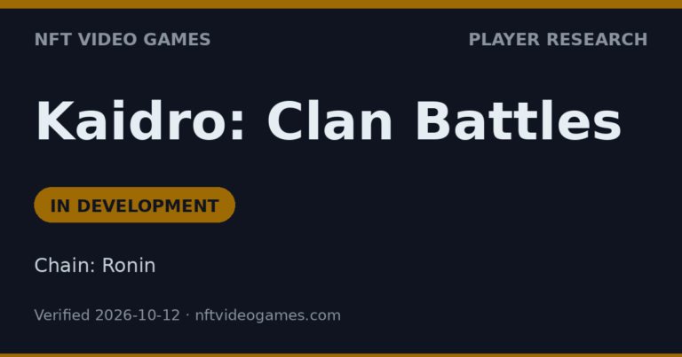 Kaidro: Clan Battles
