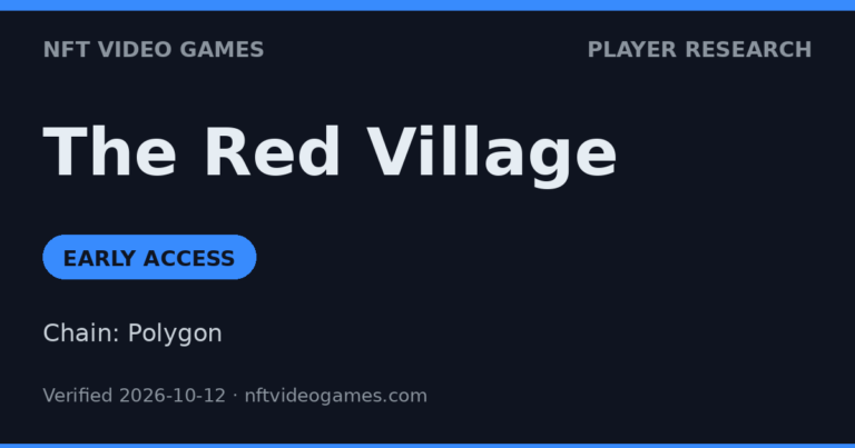 How To Start The Red Village